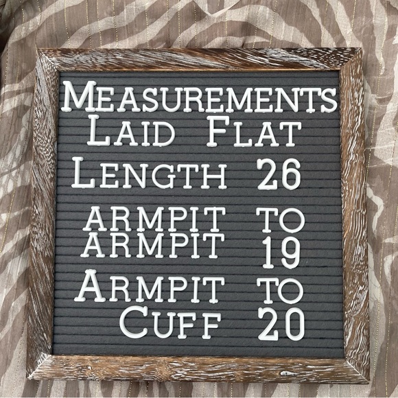 Tyche Long Sleeve Taupe Top NWT Bubble Sleeve T-6834 - Picture 6 of 7